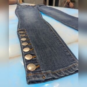 L’AGENCE Piper High Rise Dark Wash Jeans | Button Ankle | Quiet Luxury | 26